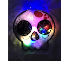 Stickdatei ITH - Halloween Laterne Totenkopf inkl. Süßigkeitenverstecker